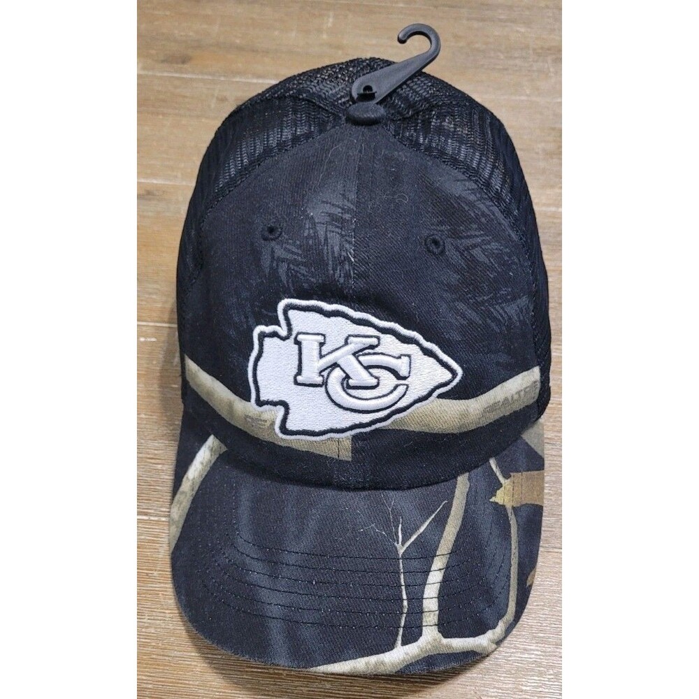 NEW Kansas City Chiefs 47 Brand Hat Realtree Cleanup Black Cap Snapback Darkwood